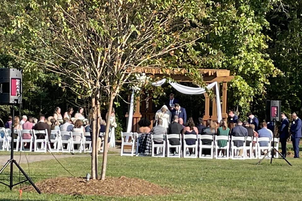 Wedding Ceremony outdoors