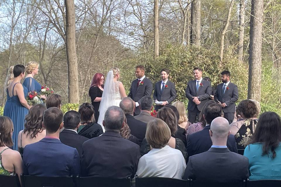 Ceremony at lake side