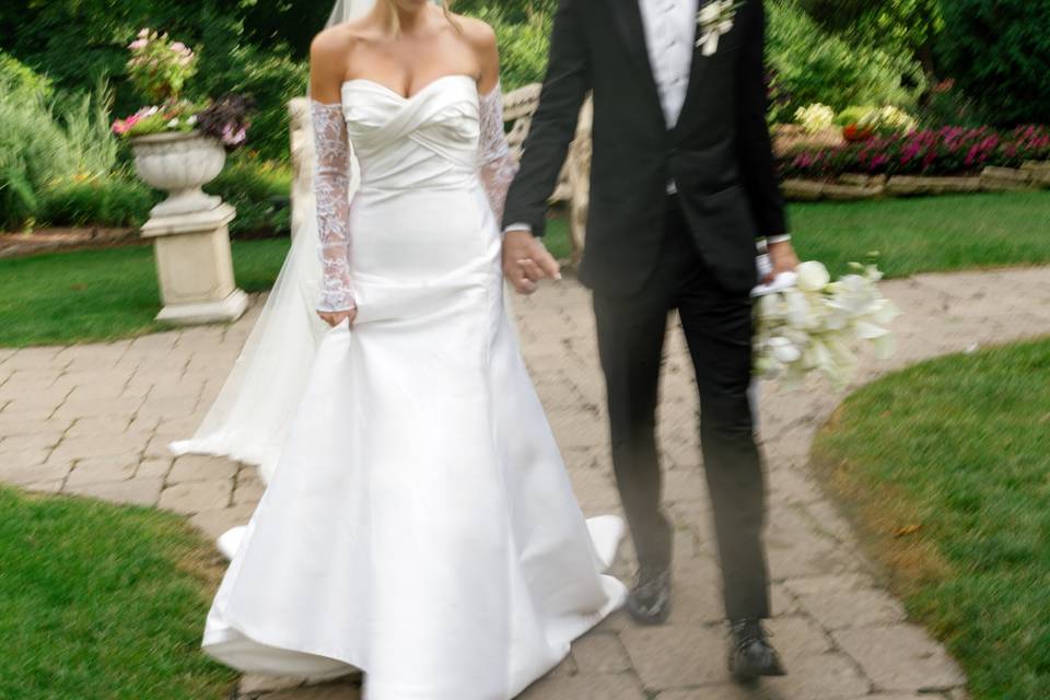 Bride & Groom Walking
