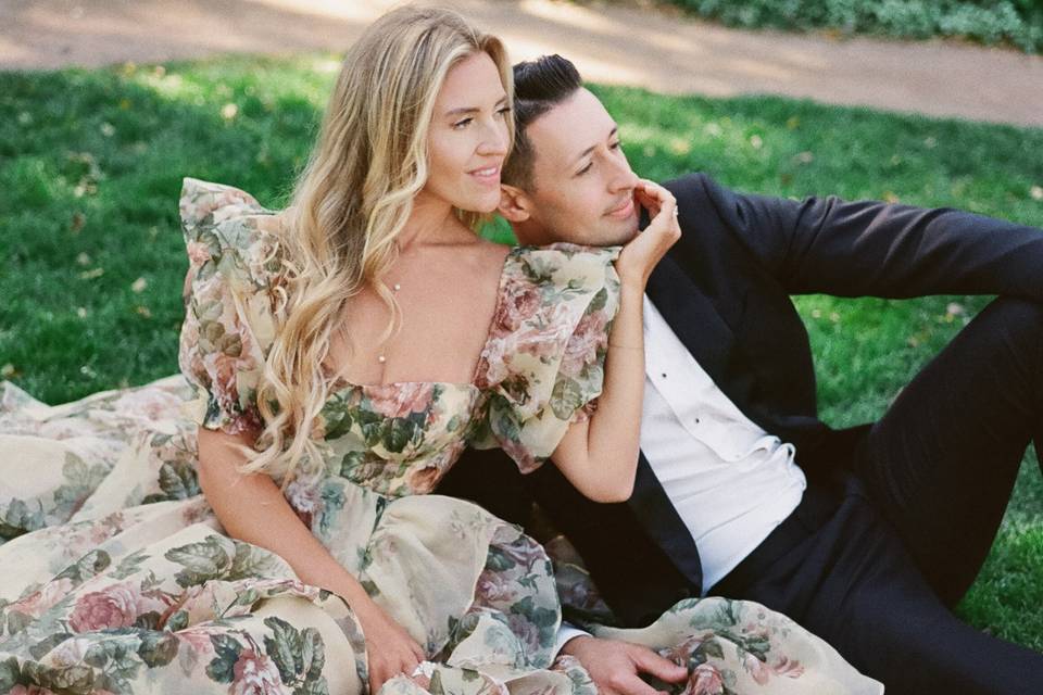 Engagement Session at a Garden