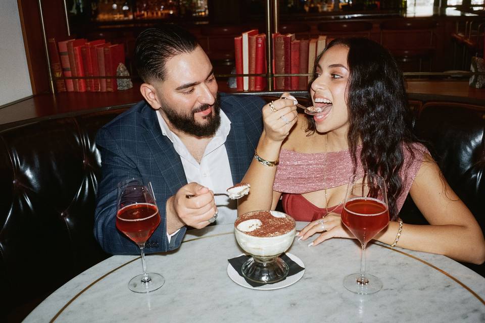 Engagement Session at Bar