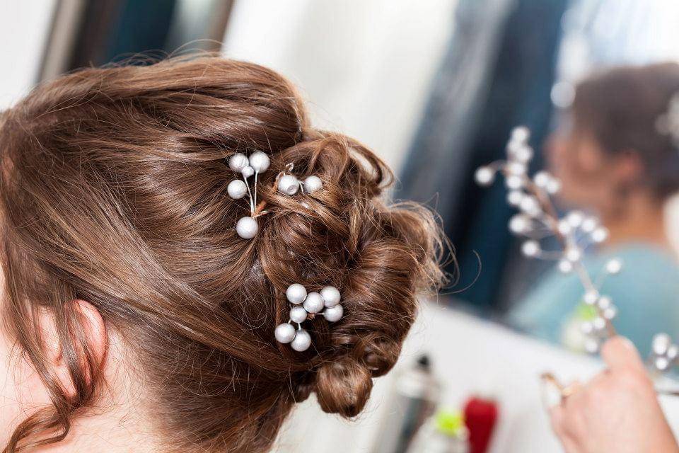 Bride updo