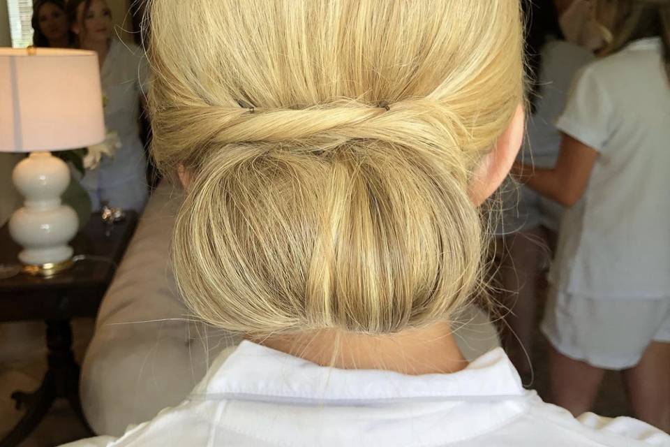 Bridal updo