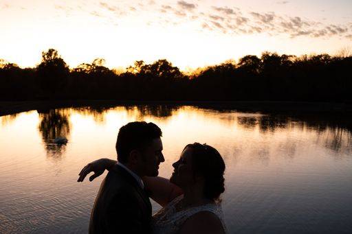 Sunset by the Pond