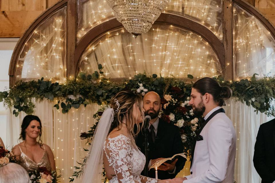 Inside wedding