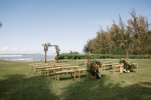 Bamboo bench ceremony