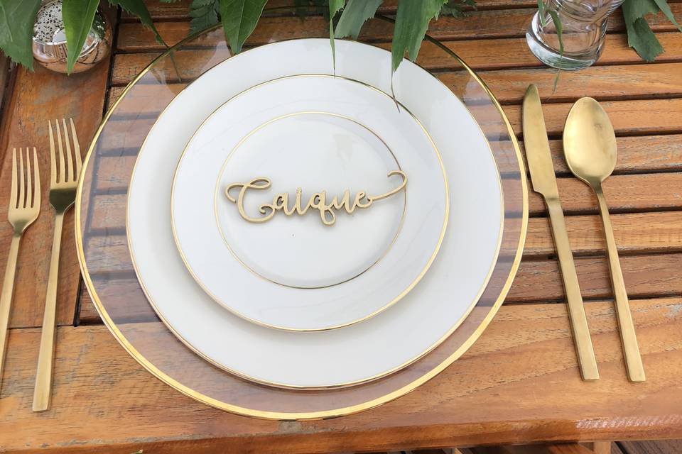 Farm Tables Gold Flatware