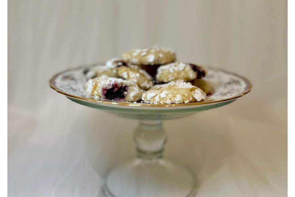 Lemon Blueberry Crinkle Cookie