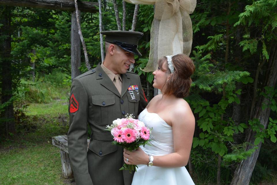 Marine Wedding Day