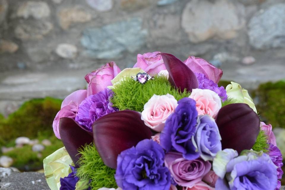 Floral Bouquet with ring