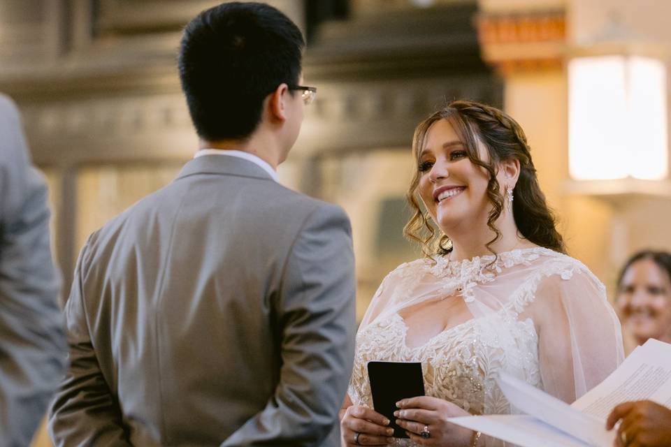 Bride hair and makeup