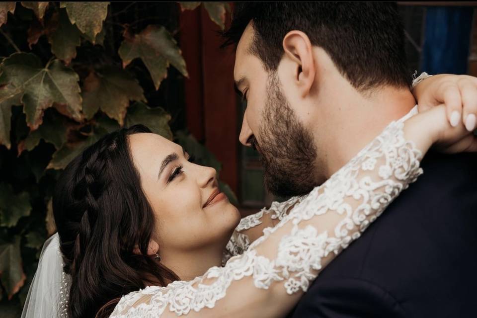 Bride hair and makeup