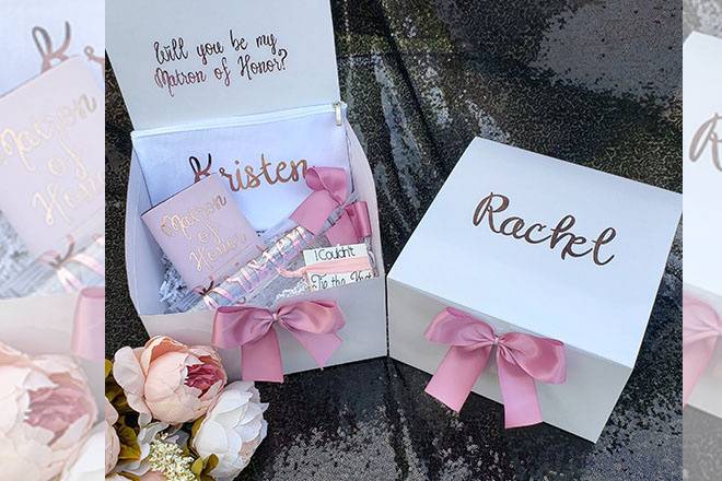 Maid of honor boxes