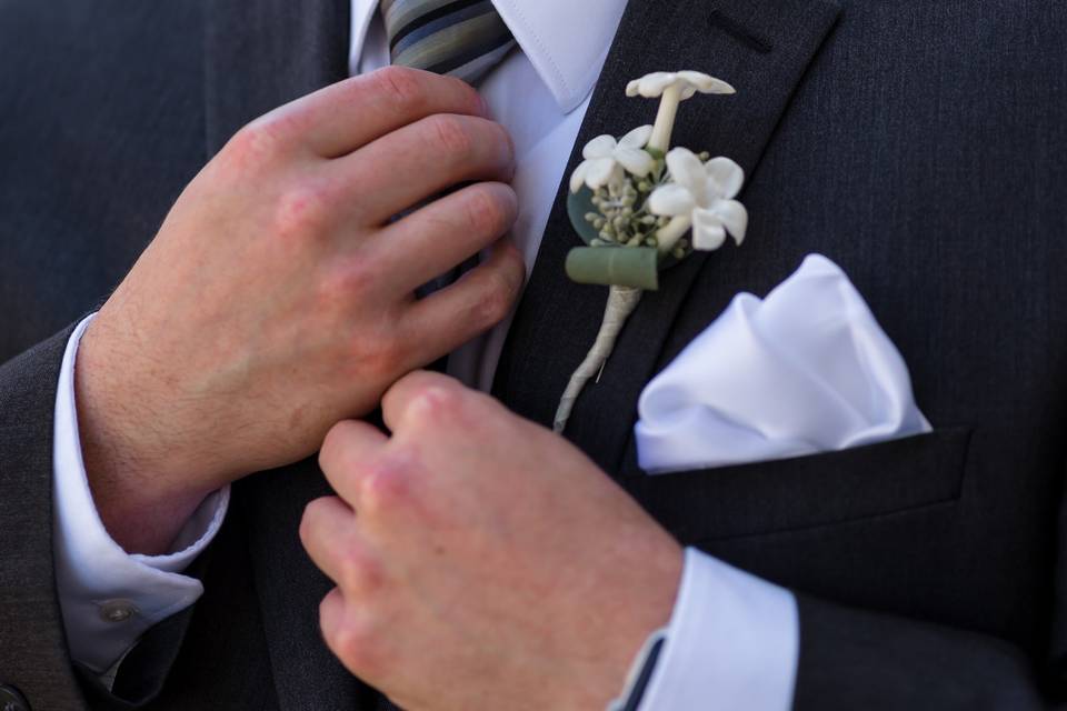 Freesia Boutonniere