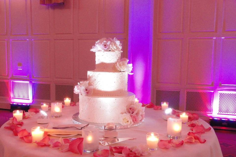 Wedding cake display