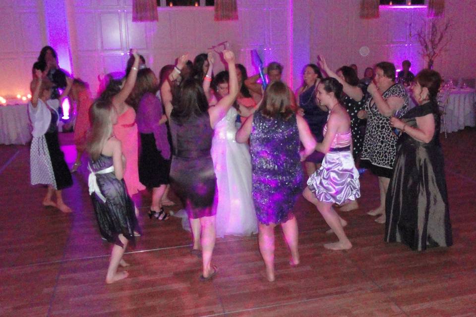 Ladies on the dance floor