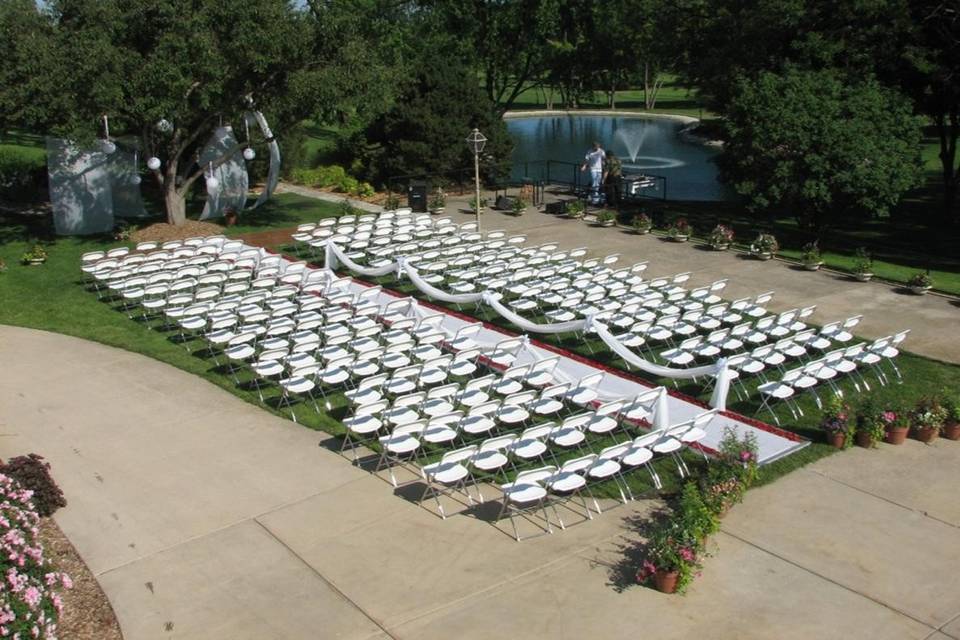 outside ceremony area