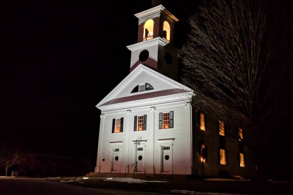 Old Meeting House at night