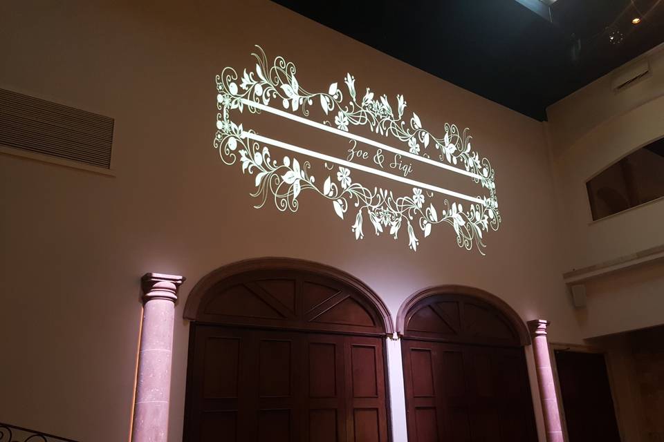 Monogram light projection