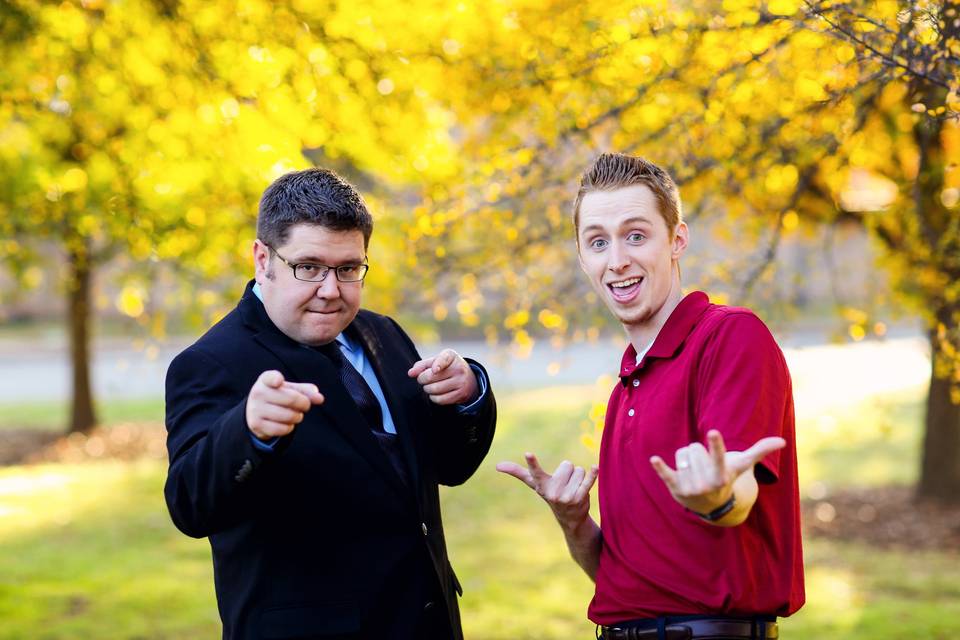 Groom with guest