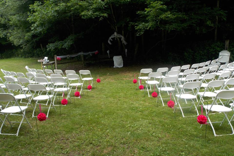 Ceremony in a beautiful meadow