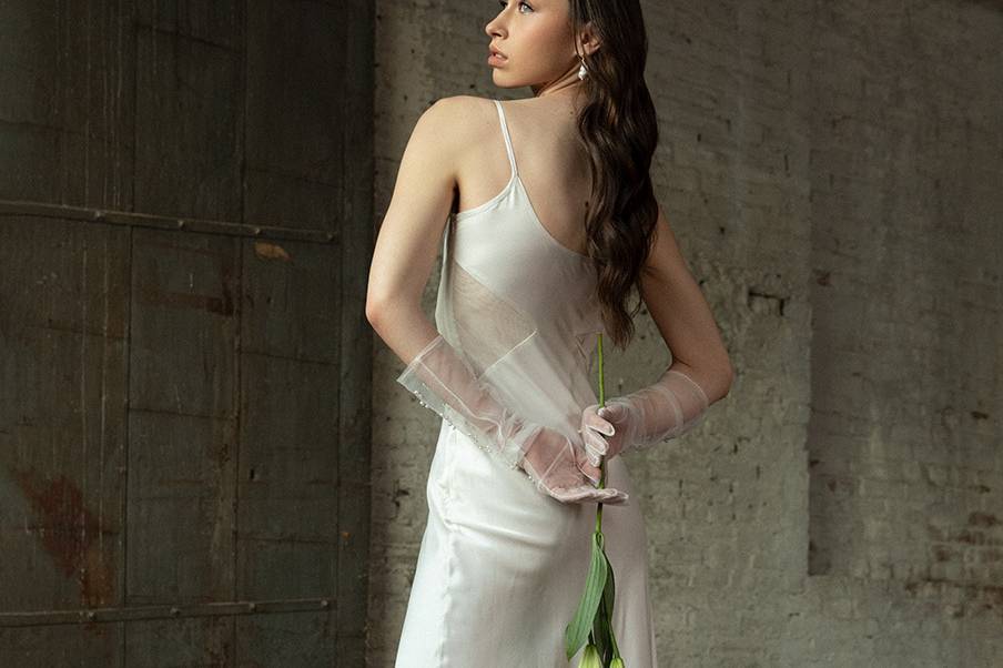 Bridal Silk slip dress