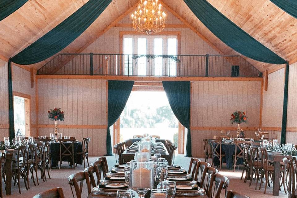 Wedding Barn with drapery