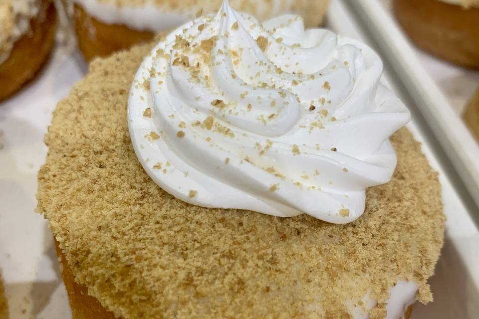 Key Lime stuffed donut