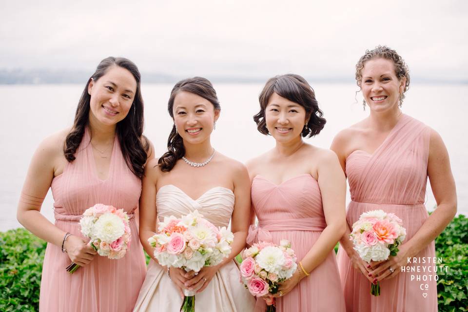 Bride holding her bouquet