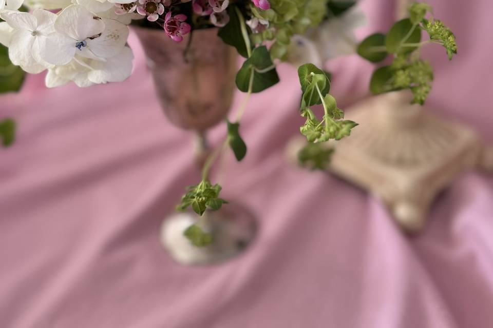 Vintage goblet florals