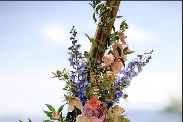 Close-up arbor florals