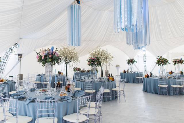 Sky Blue Tent Reception