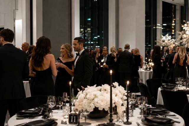 Modern Black Tie Celebration