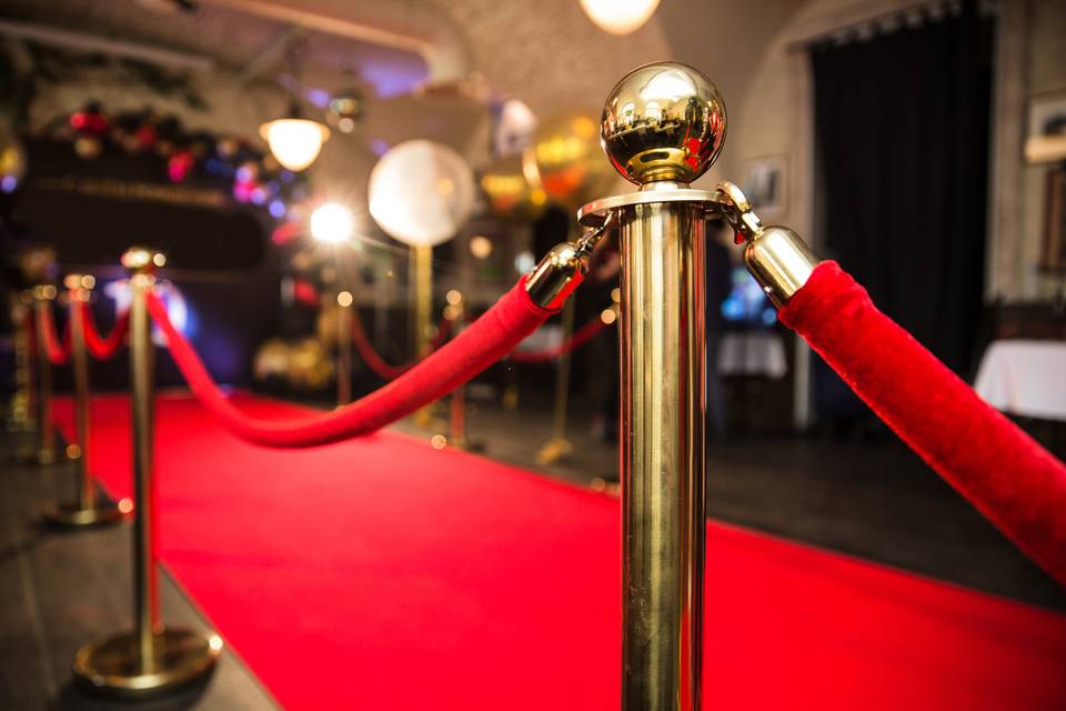 Red rope stanchions