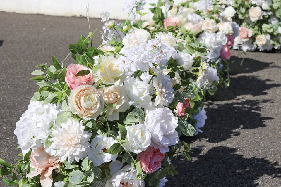 The Garden Party Aisle Flowers