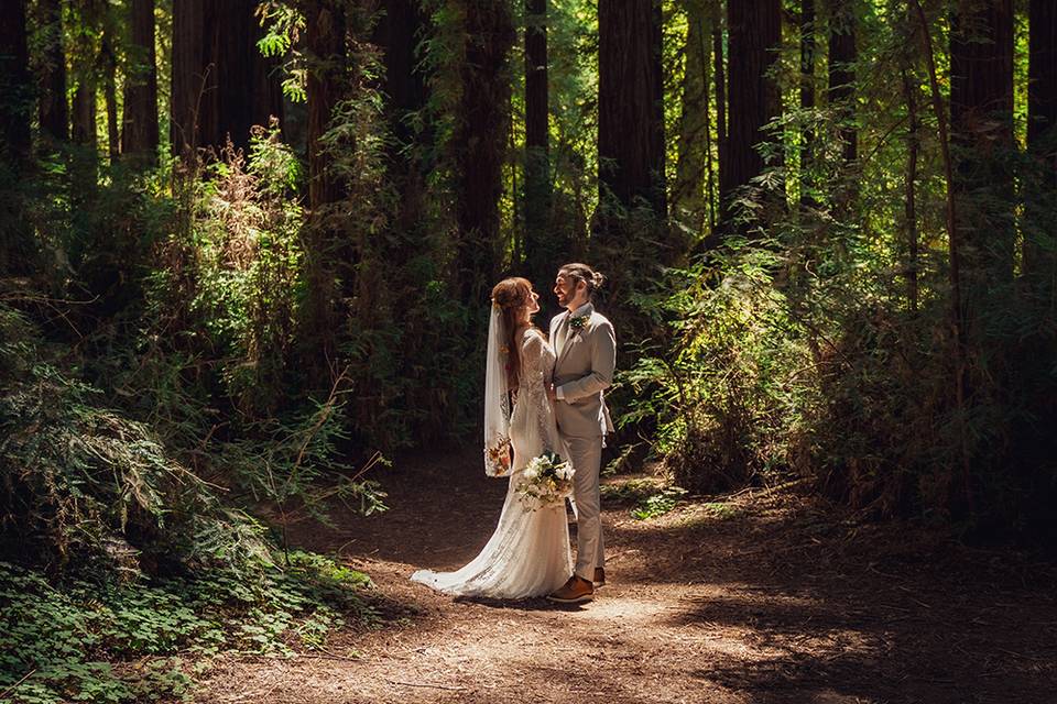 Wedding in the woods