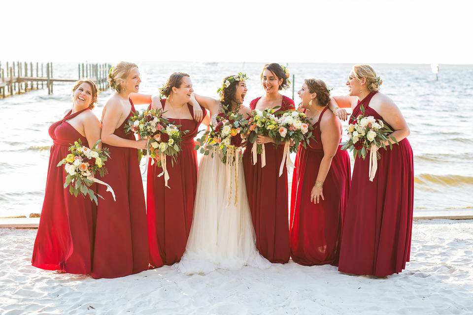 Danie & bridesmaids | Image courtesy of Brett Birdsong Photograpy