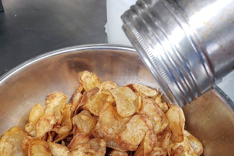 Fresh potato chips