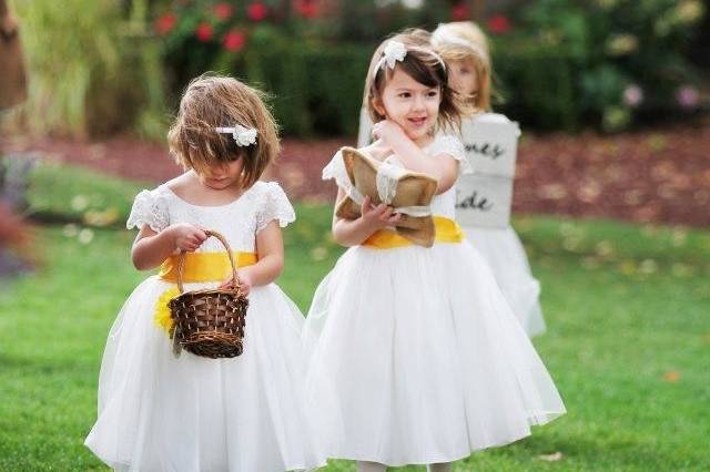 Custom flower girl dresses