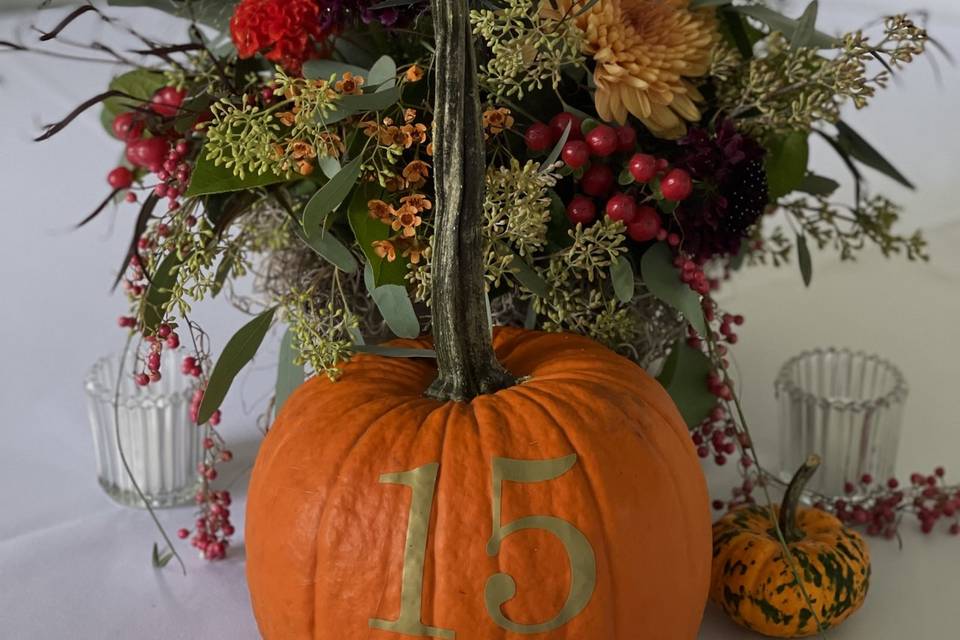 Colorful Fall Centerpieces