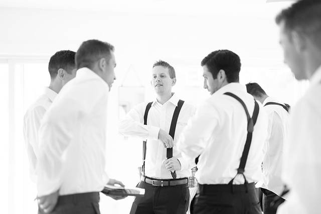 Groomsmen getting ready