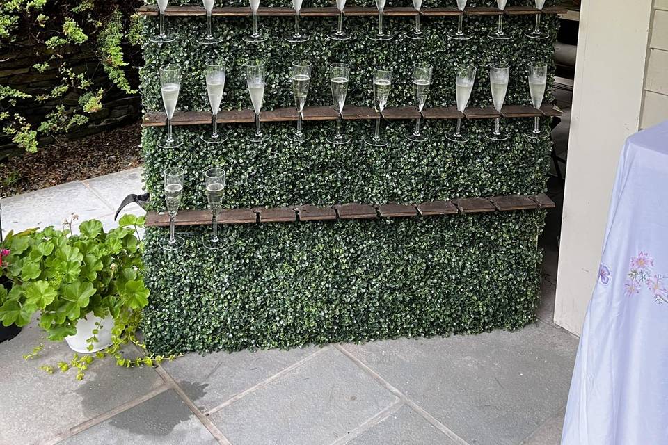 Summer Champagne Wall