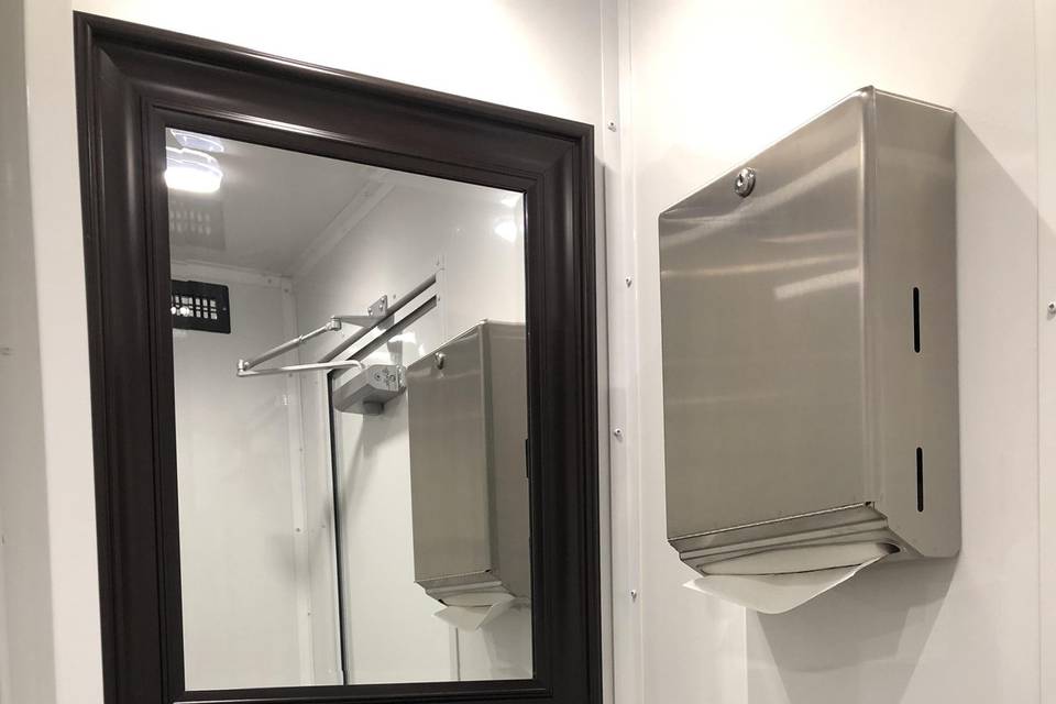 3-stall luxury restroom