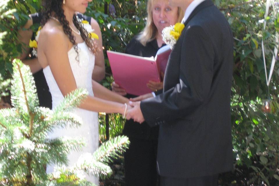 Saying the vows