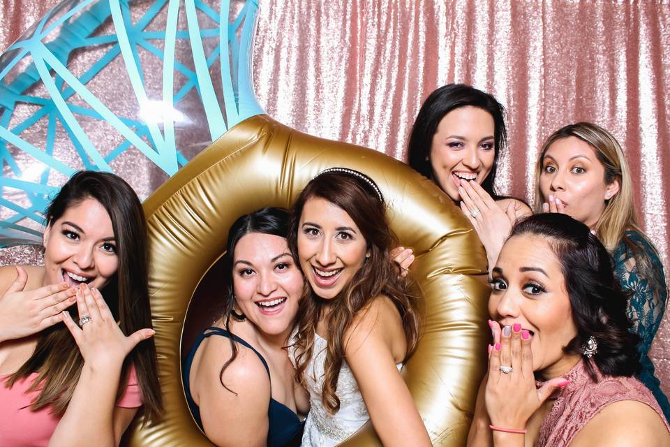 Bridesmaids in Photo Booth