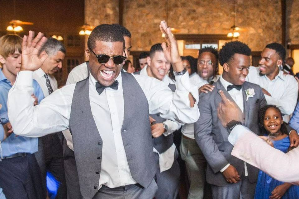 Dancing Groomsmen