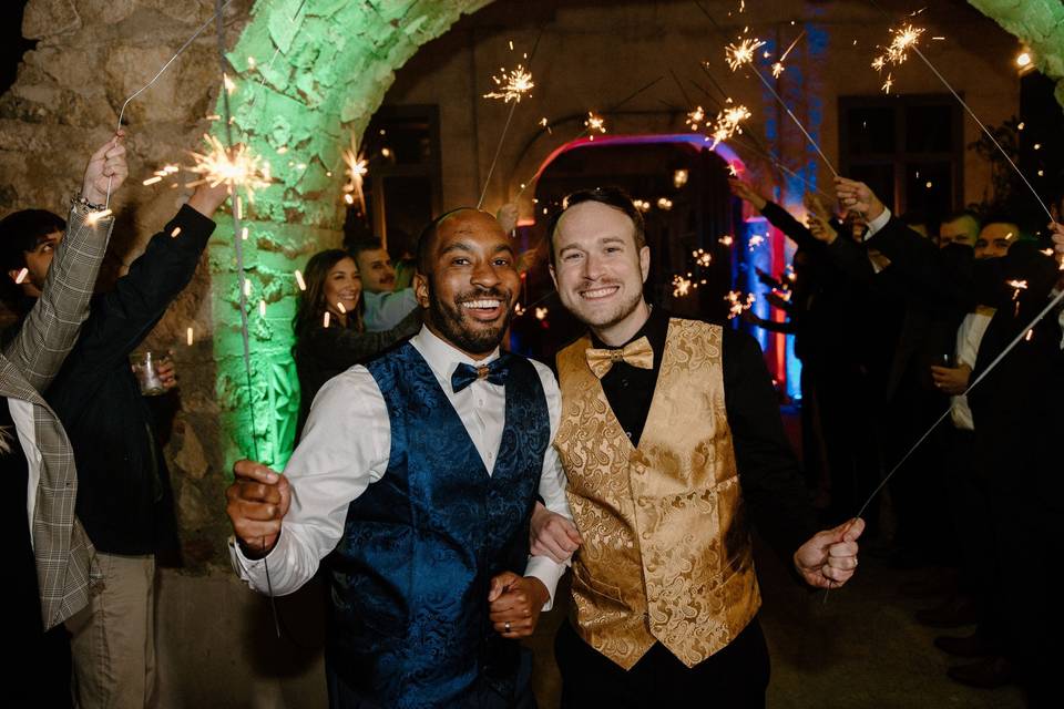 Grooms Sparkler Exit