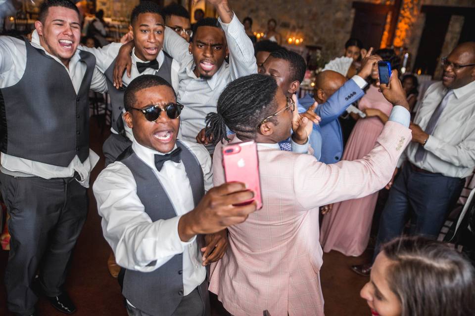 Bride and Groom Dancing