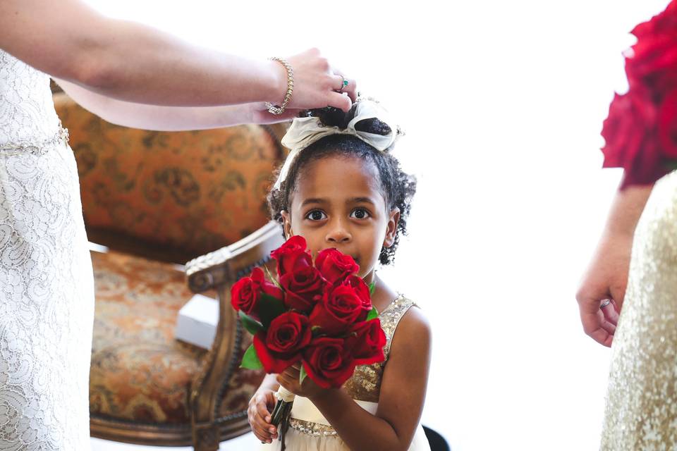 Precious flower girl