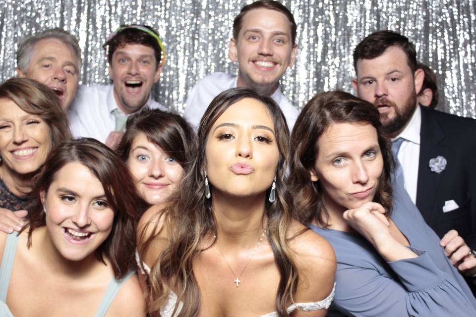 Silver Backdrop Photo Booth